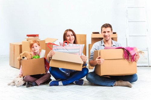 Canarywharf Removals team handling office relocation and equipment safely