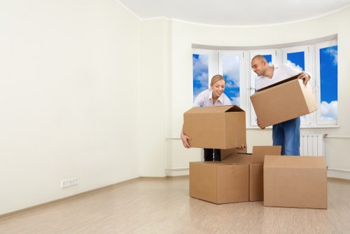 Riverside apartment move with lift access and furniture loading