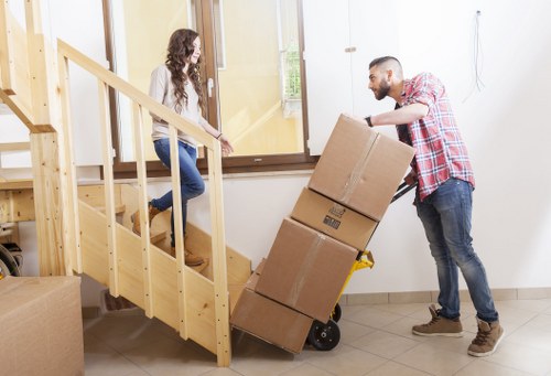 Secure handling of office equipment during a Canary Wharf relocation