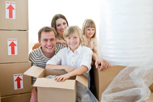 Carefully loaded moving van for a local Canary Wharf removal